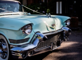 Classic American wedding car in Hemel Hempstead